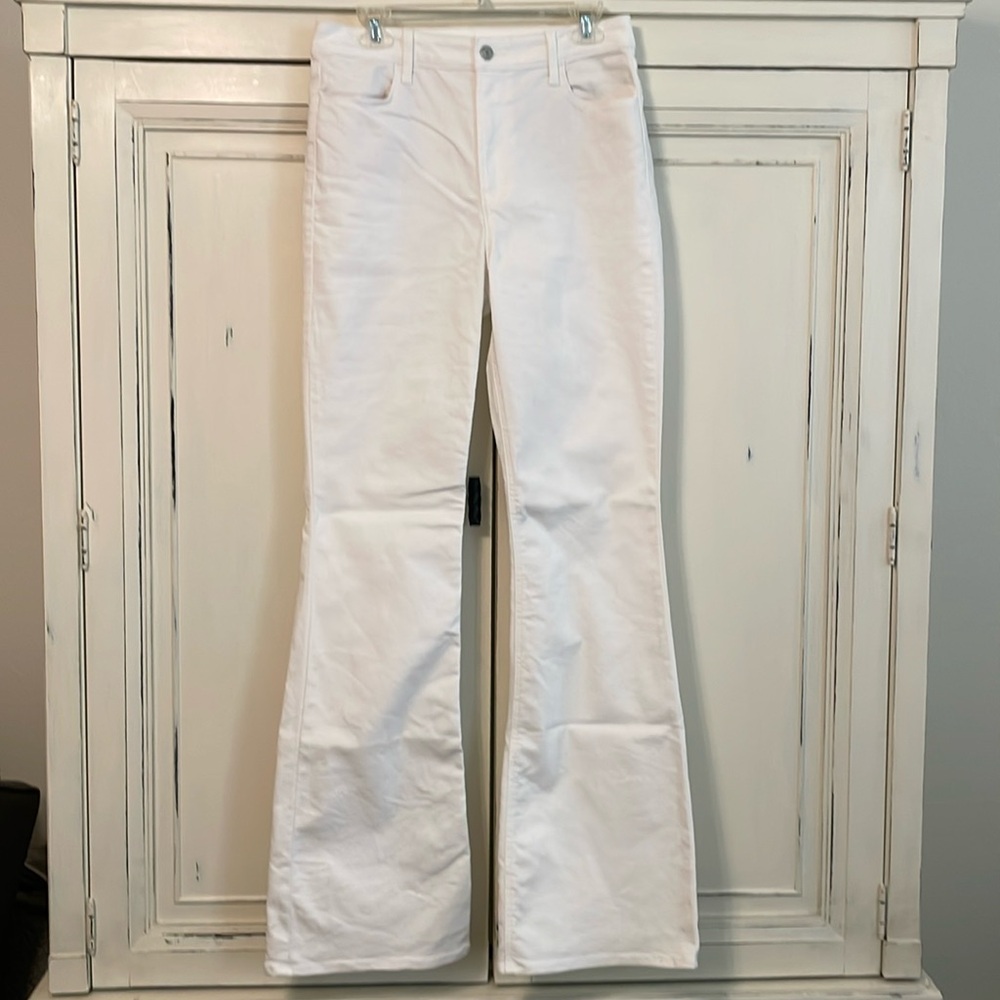 Size 10 talls old navy high rise wow flare jeans